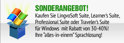 Kaufen Sie LingvoSoft Suite für Windows mit Rabatt von 30-40%