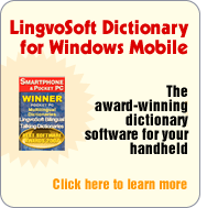 LingvoSoft Dictionary 2008 for Pocket PC