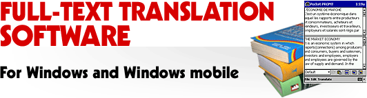 Full-text translation software