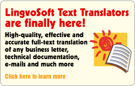 LinvoSoft Text Translators are finally here!