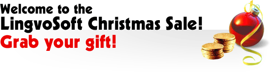 Welcome to the LingvoSoft Christmas Sale!