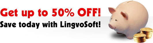Save today with LingvoSoft!