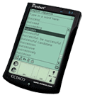 Our newest English-Spanish bidirectional dictionary has a huge high-resolution touch screen!