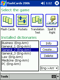 LingvoSoft FlashCards 2006: 5 languages pairs added