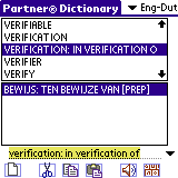 The <b>ECTACO English<->Dutch Talking Partner® Dictionary for Palm OS</b> has become available. 