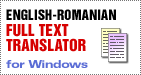 Full Text Translator English <-> Romanian for Windows