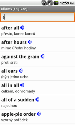 Ectaco English-Czech Talking Idioms for Android