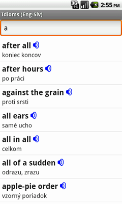 English-Slovak Talking Idioms for Android
