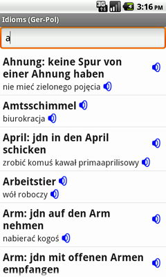 Ectaco Deutsch <-> Polnisch Vertonte Idiome für Android