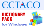 ECTACO Dictionary Pack for Windows 9x (37 dictionaries for 24 languages)