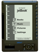 jetBook - translating e-Book reader that stores a complete library, audio files and pictures.