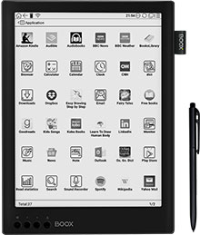 ONYX BOOX MAX 2 PRO ebook Reader Double Touch HD Flexible Carta Screen e-Book Reader 4G/64G 13.3'' BT 4.1 Android 6.0