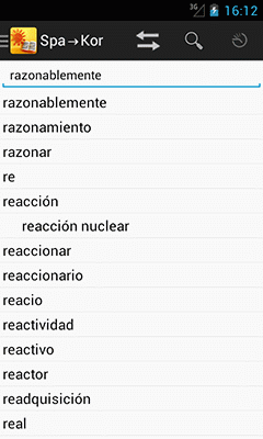 Ectaco Talking Dictionary Spanish <-> Korean for Android
