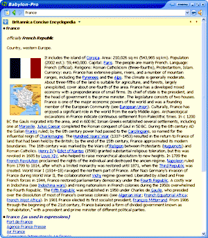 Babylon-Pro 7.0 +  Britannica Concise Encyclopedia software for Windows