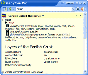 Babylon Pro 7 0 Oxford Concise English Dictionary And Thesaurus