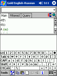 ECTACO Gold   <->    Pocket PC