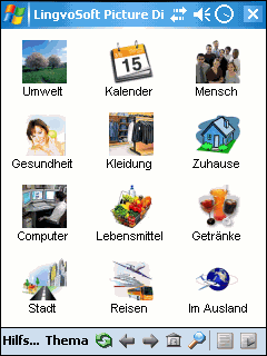 Ectaco Русско <-> Немецкий говорящий словарь в картинках для Pocket PC