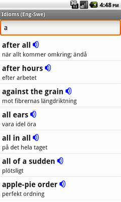 Ectaco English-Swedish Talking Idioms for Android
