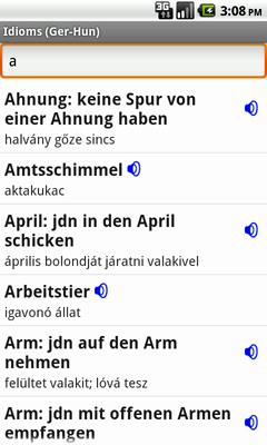 German-Hungarian Talking Idioms for Android