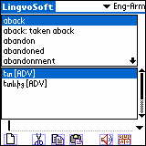 LingvoSoft Talking Dictionary English <-> Armenian for Palm OS