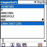 LingvoSoft Dictionary English <-> Bosnian for Palm OS