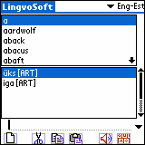 LingvoSoft Talking Dictionary English <-> Estonian for Palm OS