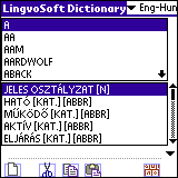 LingvoSoft Dictionary English <-> Hungarian for Palm OS