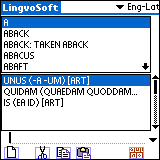 LingvoSoft Dictionary English <-> Latin for Palm OS