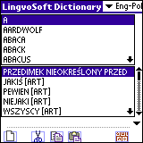 LingvoSoft Diccionario ingls <->polaco para Palm OS 