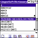 LingvoSoft Talking Dictionary English <-> Polish for Palm OS