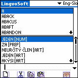 LingvoSoft Dictionary English <-> Slovak for Palm OS