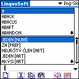LingvoSoft Talking Dictionary English <-> Slovak for Palm OS