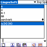LingvoSoft Talking Dictionary English <-> Spanish for Palm OS