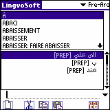 LingvoSoft Dictionary French <-> Arabic for Palm OS