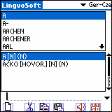 LingvoSoft Dictionary German <-> Czech for Palm OS