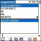 LingvoSoft Dictionary German <-> Hungarian for Palm OS