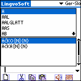 LingvoSoft Talking Dictionary German <-> Slovak for Palm OS