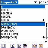 LingvoSoft Dictionary Spanish <-> German for Palm OS