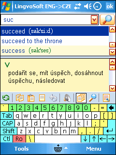 LingvoSoft Dictionary <-> Czech for Pocket PC