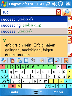 LingvoSoft Dictionary English <-> German for Pocket PC