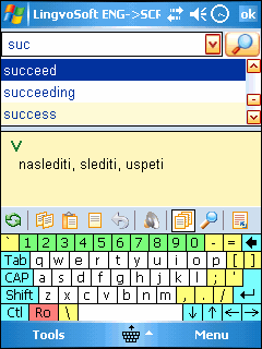 Dictionary English <-> Croatian for Pocket PC