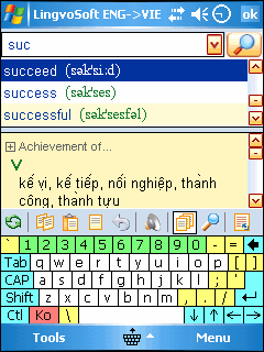 LingvoSoft Dictionary English <-> Vietnamese for Pocket PC