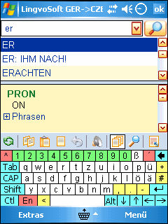 LingvoSoft Dictionary German <-> Czech for Pocket PC