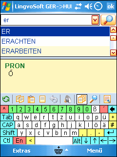LingvoSoft Dictionary German <-> Hungarian for Pocket PC