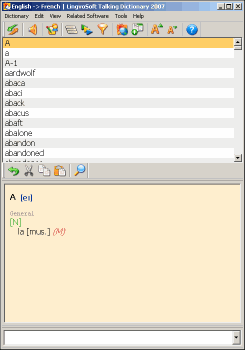 LingvoSoft Dictionary English <-> French for Windows 