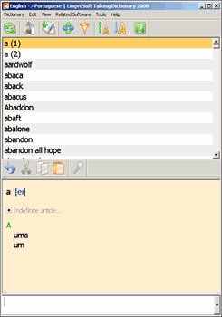 LingvoSoft Talking Dictionary English <-> Portuguese for Windows 