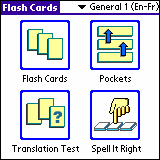 LingvoSoft FlashCards English <-> French for Palm OS