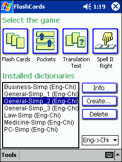 LingvoSoft FlashCards English <- > Chinese Simplified for Pocket PC