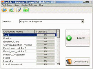 LingvoSoft FlashCards English <-> Bulgarian for Windows