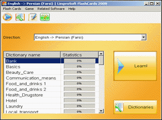 LingvoSoft FlashCards English <-> Persian (Farsi) for Windows